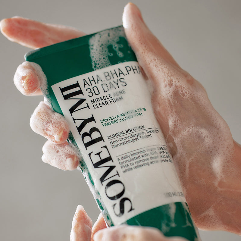 AHA BHA PHA 30 Days Miracle Acne Clear Foam | SOME BY MI