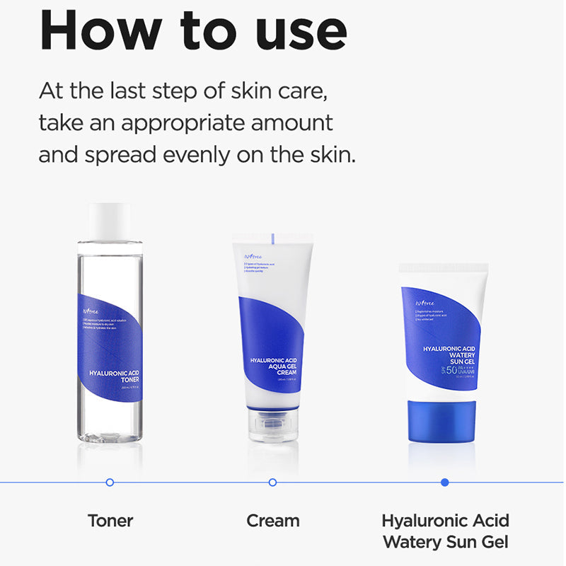 Hyaluronic Acid Watery Sun Gel SPF50+ PA++++ | ISNTREE