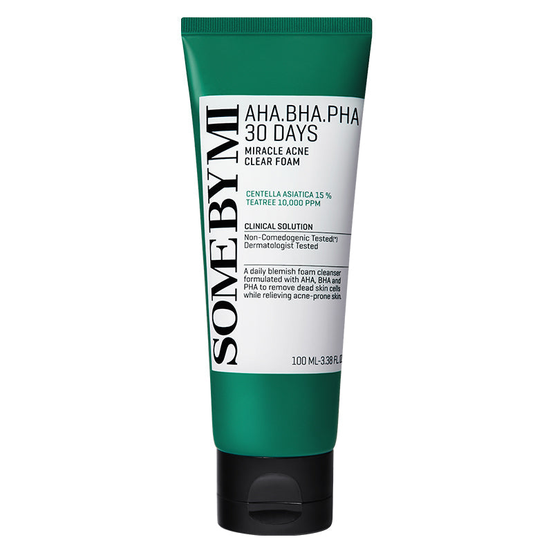 AHA BHA PHA 30 Days Miracle Acne Clear Foam | SOME BY MI