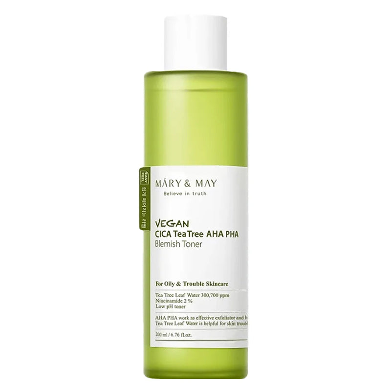 Vegan CICA Tea Tree AHA PHA Toner | Mary&May
