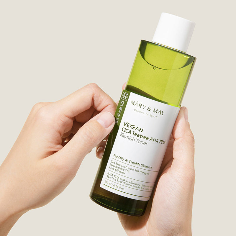Vegan CICA Tea Tree AHA PHA Toner | Mary&May